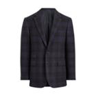 Ralph Lauren Gregory Plaid Sport Coat Dark Navy And Bright Navy