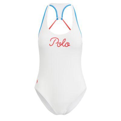 Ralph Lauren Polo One-piece Swimsuit White