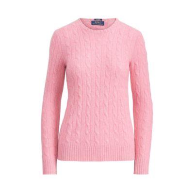 Ralph Lauren Cable-knit Cashmere Sweater Candy Pink