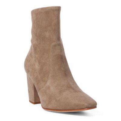 Ralph Lauren Maeve Suede Bootie Taupe