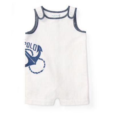Ralph Lauren Cotton Twill Graphic Shortall White 3m