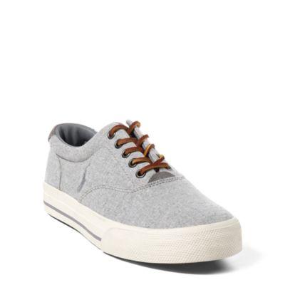 Ralph Lauren Vaughn Linen-cotton Sneaker Grey