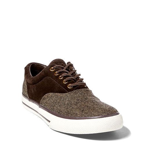 Polo Ralph Lauren Vaughn Tweedsuede Sneaker Dark Brown/dark Brown