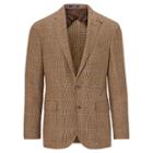 Polo Ralph Lauren Polo Tick-weave Suit Jacket Brown And Tan W Blue