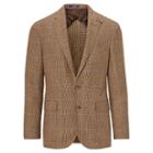 Polo Ralph Lauren Polo Tick-weave Suit Jacket Brown And Tan W Blue