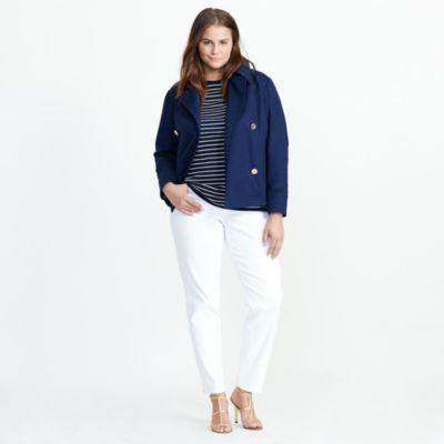 Ralph Lauren Cropped Cotton Jacket Navy
