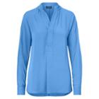 Polo Ralph Lauren Silk Georgette Shirt Brookfield Blue