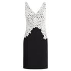 Ralph Lauren Lauren Lace-overlay Crepe Dress