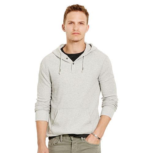 Polo Ralph Lauren Cotton Jacquard Hoodie Spring Heather