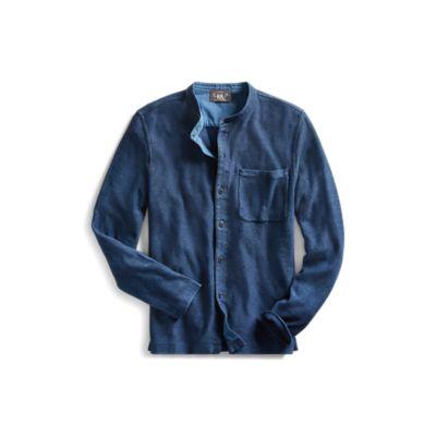 Ralph Lauren Indigo Jersey Workshirt Blue Black