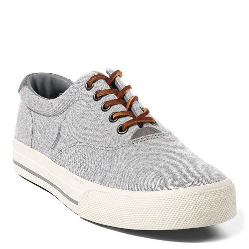 Polo Ralph Lauren Vaughn Linen-cotton Sneaker Grey