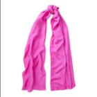 Ralph Lauren Rl Silk-wool Scarf Fuchsia