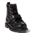 Ralph Lauren Leather Ranger Hi Ii Boot Black Leather