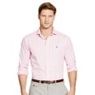 Ralph Lauren Polo Golf Performance Twill Sport Shirt Pink/white