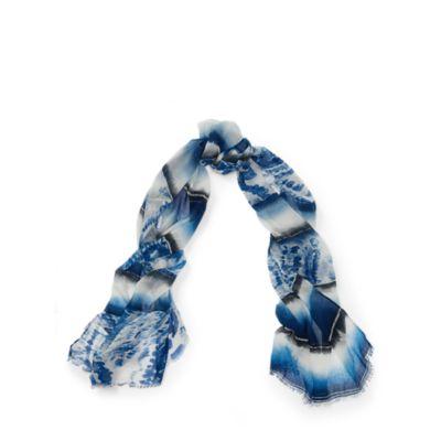 Ralph Lauren Watercolor Paisley Scarf Navy