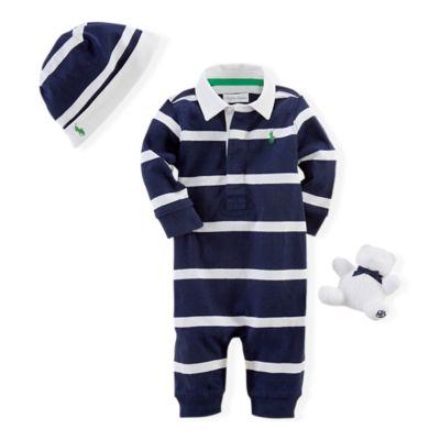 Ralph Lauren Cotton Rugby Gift Box Set French Navy Multi 12m