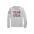 Ralph Lauren Team Usa Cotton T-shirt Andover Heather