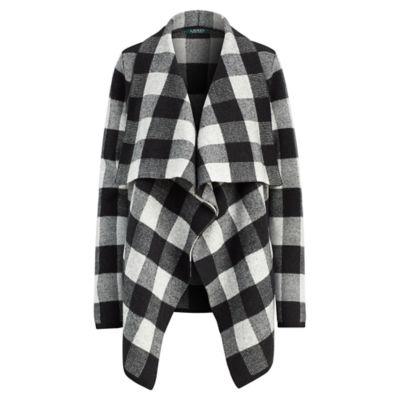Ralph Lauren Buffalo Plaid Merino Jacket Polo Black/