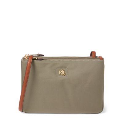 Ralph Lauren Nylon Tara Cross-body Bag New Khaki