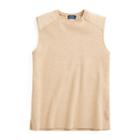 Ralph Lauren Knit Sleeveless Sweater Camel Melange