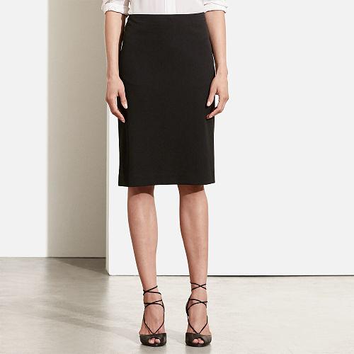 Ralph Lauren Lauren Stretch Twill Pencil Skirt Black