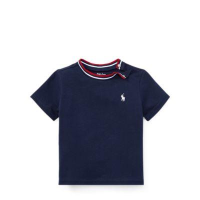 Ralph Lauren Cotton Jersey Ringer T-shirt Cruise Navy 3m