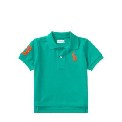 Ralph Lauren Cotton Mesh Polo Shirt Persian Green 18m