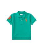 Ralph Lauren Cotton Mesh Polo Shirt Persian Green 18m