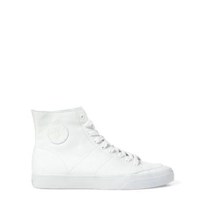 Ralph Lauren Solomon Canvas Sneaker White
