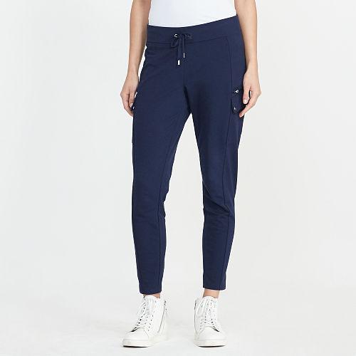 Ralph Lauren Lauren French Terry Cargo Pant Navy