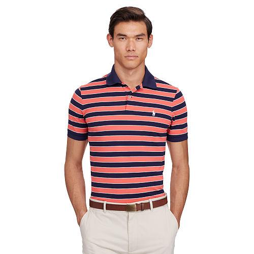 Ralph Lauren Polo Golf Custom-fit Performance Polo Coral Glow Multi