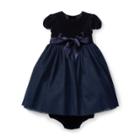 Ralph Lauren Velvet-tulle Dress & Bloomer Navy 12m