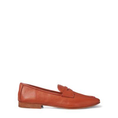 Ralph Lauren Ashtyn Leather Penny Loafer Tan