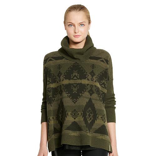 Polo Ralph Lauren Geometric Wool-blend Sweater Loden Pattern