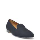 Ralph Lauren Collis Linen Slipper Black