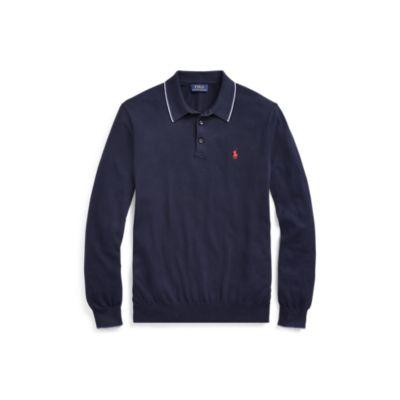 Ralph Lauren Cotton Polo Sweater Hunter Navy