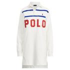 Ralph Lauren Polo Cotton Rugby Dress Wht/grphc Ryl Multi
