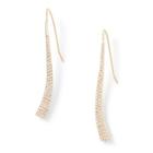 Ralph Lauren Linear Pav Earrings Gold