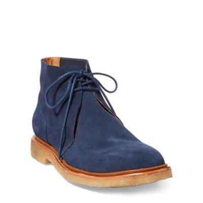 Ralph Lauren Karlyle Suede Chukka Boot Midnight