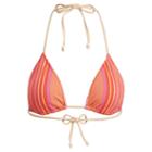 Polo Ralph Lauren Striped Triangle Bikini Top Coral Multi