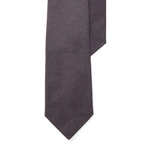 Polo Ralph Lauren Silk Repp Narrow Tie Charcoal