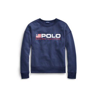 Ralph Lauren Polo Cotton Fleece Sweatshirt Classic Royal