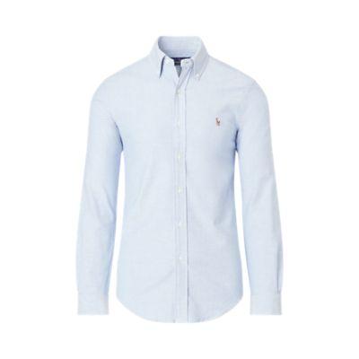 Ralph Lauren Slim Fit Stretch Oxford Shirt Blue
