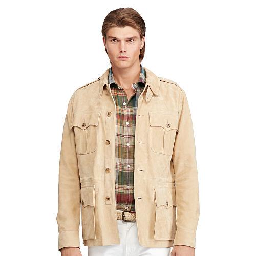 Polo Ralph Lauren Suede Safari Jacket Light Honey