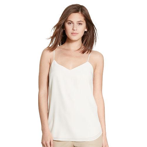 Polo Ralph Lauren Silk Spaghetti-strap Tank Oyster Bay