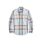 Ralph Lauren Classic Fit Madras Shirt Sky Blue/yellow Multi