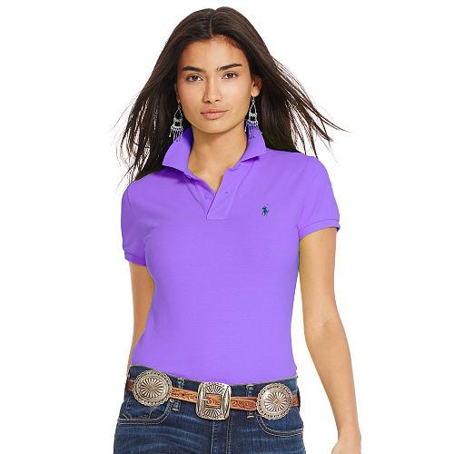 Polo Ralph Lauren Skinny-fit Polo Shirt Pure Lilac/blue