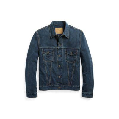 Ralph Lauren Cotton Jersey Jacket Blue Indigo
