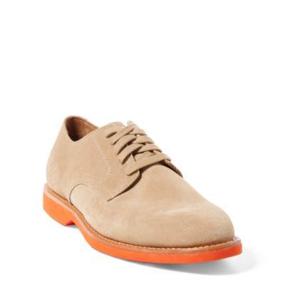 Ralph Lauren Cartland Suede Buck Shoe Dirty Buck/orange