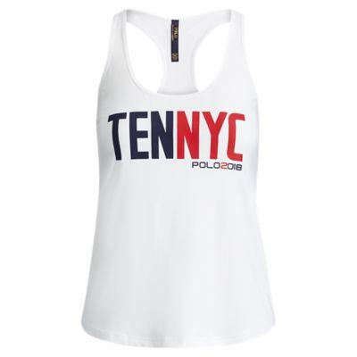 Ralph Lauren Us Open Graphic Tank Top Pure White
